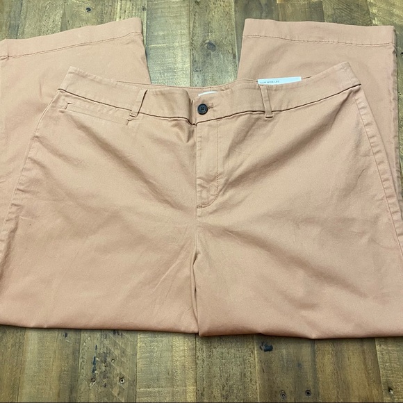 Loft curvy high rise slim wide leg Pant size 18 - Picture 3 of 16